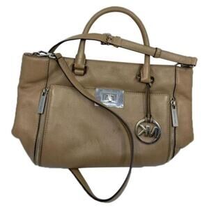 Michael Kors Lamb Leather Tan Shoulder Bag LG/MD